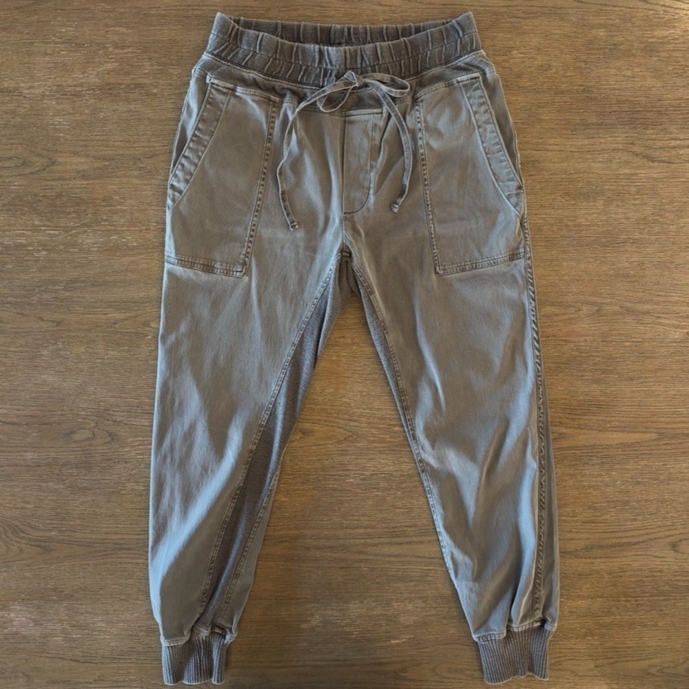 James Perse Mixed Media Pant-Coyote-Soft Lightweight Jogger-Size 2